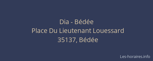 Dia - Bédée