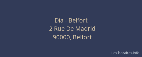 Dia - Belfort