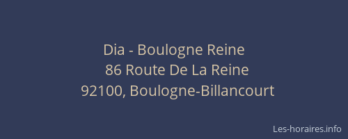 Dia - Boulogne Reine