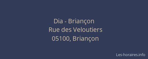 Dia - Briançon
