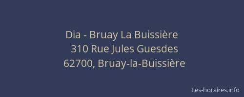 Dia - Bruay La Buissière