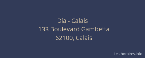 Dia - Calais