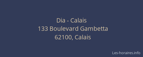 Dia - Calais