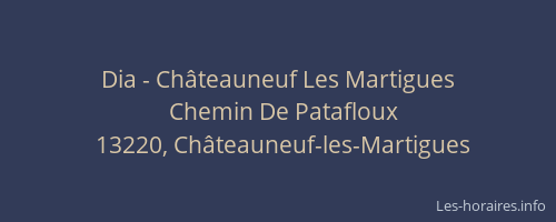Dia - Châteauneuf Les Martigues