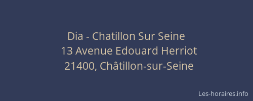 Dia - Chatillon Sur Seine