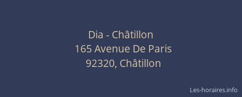 Dia - Châtillon