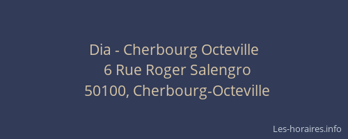 Dia - Cherbourg Octeville