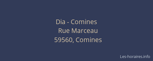 Dia - Comines