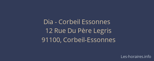 Dia - Corbeil Essonnes