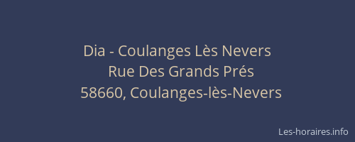 Dia - Coulanges L&egrave;s Nevers