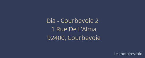 Dia - Courbevoie 2