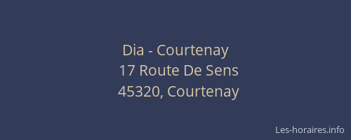 Dia - Courtenay