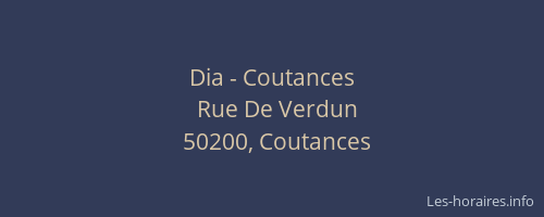 Dia - Coutances