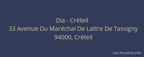 Dia - Créteil