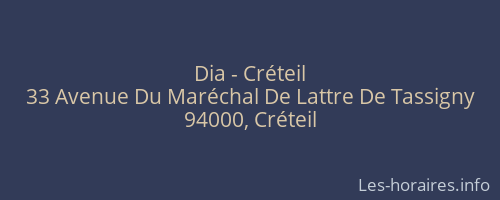 Dia - Créteil