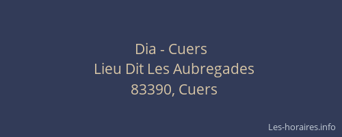 Dia - Cuers