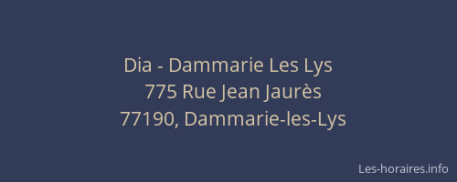 Dia - Dammarie Les Lys