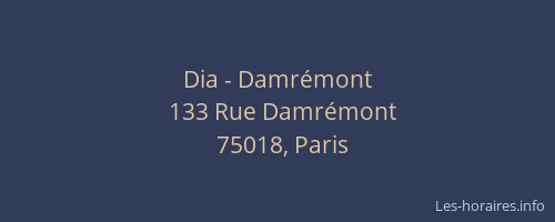 Dia - Damrémont