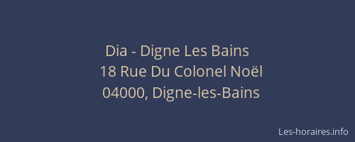 Dia - Digne Les Bains