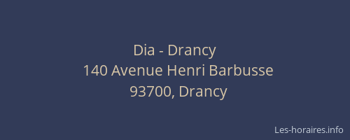 Dia - Drancy
