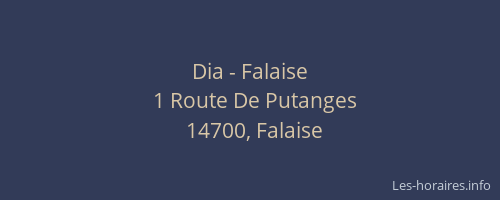 Dia - Falaise