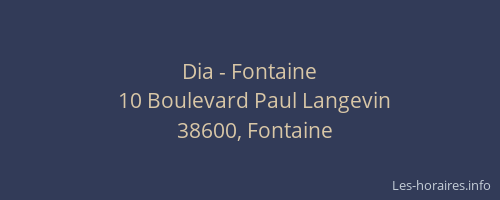 Dia - Fontaine