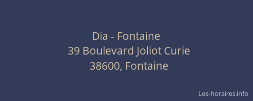 Dia - Fontaine