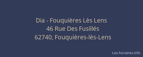 Dia - Fouquières Lès Lens