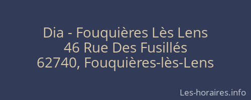 Dia - Fouquières Lès Lens