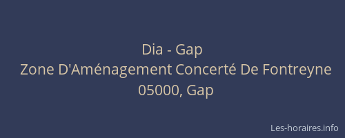 Dia - Gap