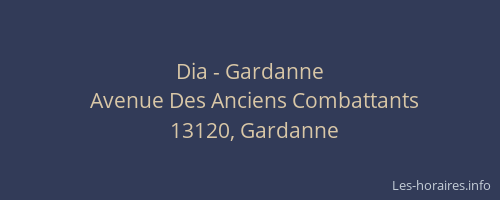 Dia - Gardanne