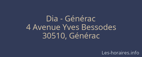 Dia - Générac