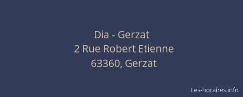 Dia - Gerzat