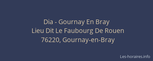 Dia - Gournay En Bray
