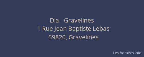 Dia - Gravelines