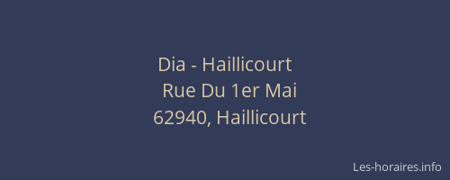 Dia - Haillicourt