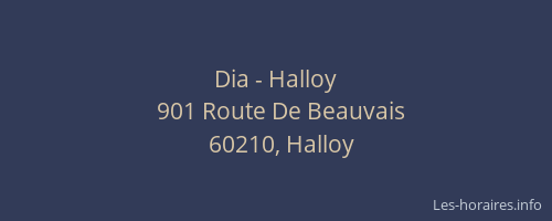 Dia - Halloy