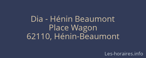 Dia - Hénin Beaumont