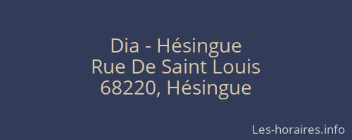 Dia - Hésingue