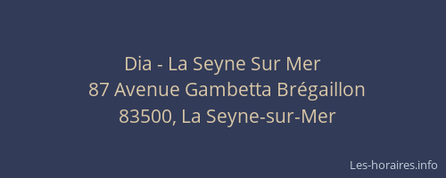 Dia - La Seyne Sur Mer