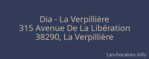 Dia - La Verpillière