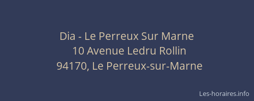 Dia - Le Perreux Sur Marne