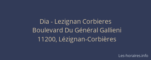 Dia - Lezignan Corbieres