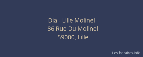 Dia - Lille Molinel