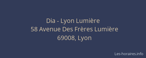 Dia - Lyon Lumière