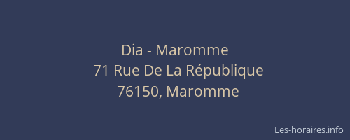 Dia - Maromme