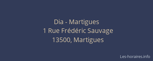 Dia - Martigues