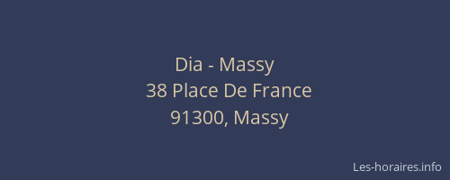 Dia - Massy