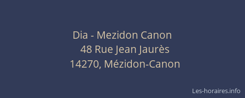 Dia - Mezidon Canon