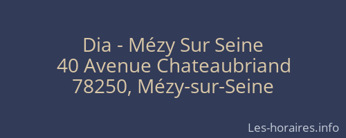 Dia - Mézy Sur Seine
